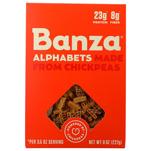 Banza Chickpea Pasta - Pasta Alphabet Chickpea, 8oz