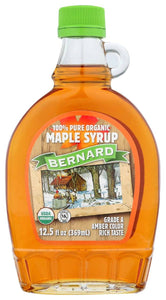 Bernard: Pure Organic Maple Syrup, 12.5 oz
 | Pack of 6