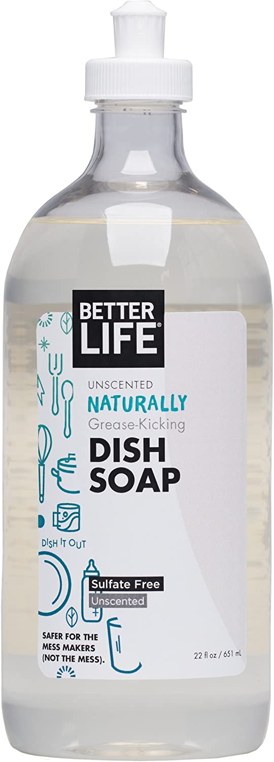 Better Life Dish Soap, Unscented, 22 Fl Oz