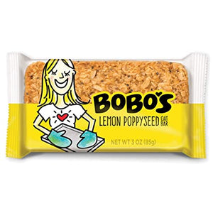 Bobo's - All Natural - Gluten-Free - Lemon Poppyseed - 3 oz Bars | Pack of 12
