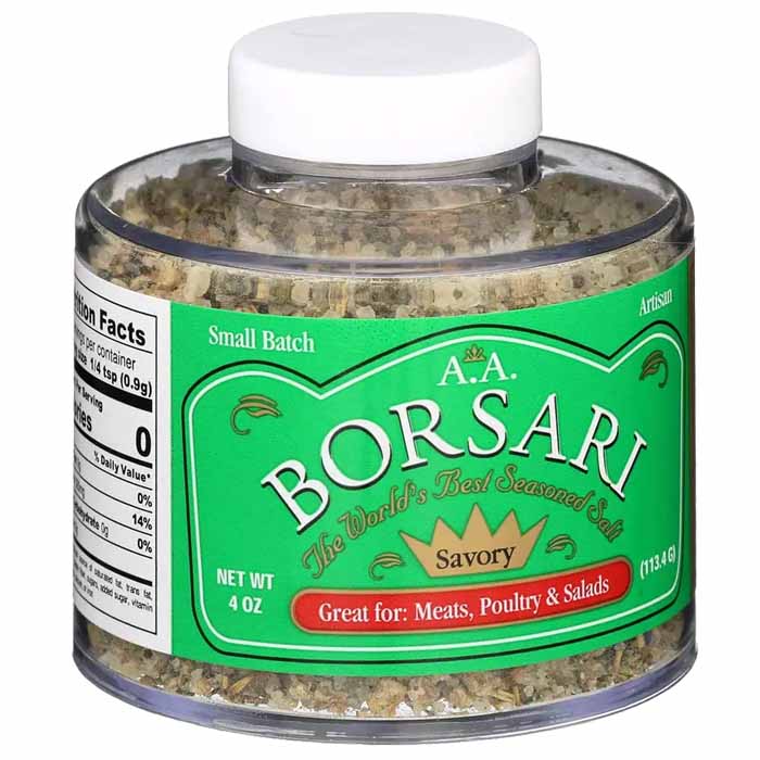 Borsari Seasoning Salt 4oz Multiple Flavors PlantX US