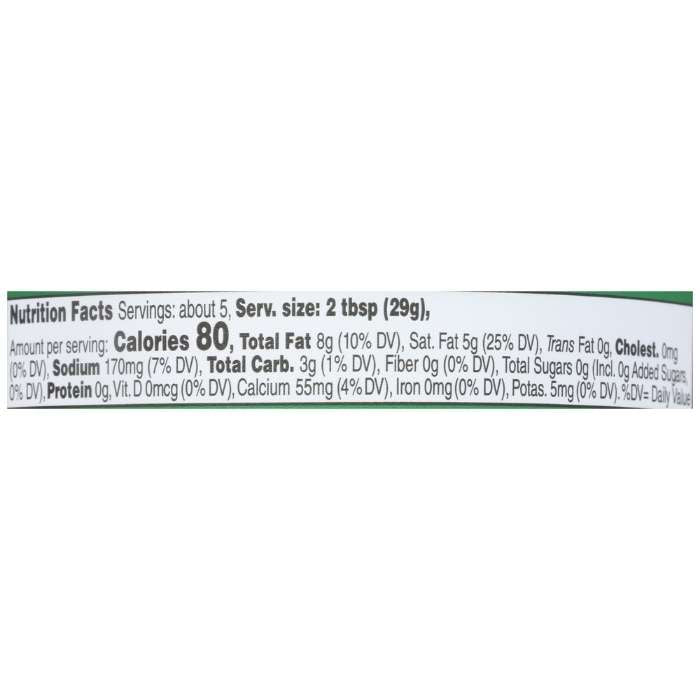 Boursin - Dairy-Free Garlic & Herbs Cheese Spread , 6oz - nutrition facts