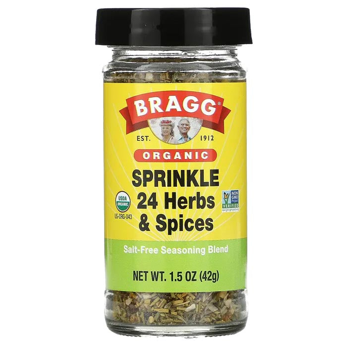 Bragg Organic Sprinkle 24 Herbs and Spices Seasoning 42g ( แบรกก์ สมุนไพร 24  ชนิด)