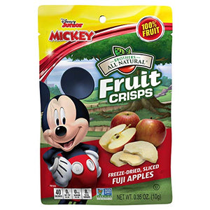 Brothers All Natural - Mickey Mouse Apple Crisps Pouches, 0.35 Ounce | Pack of 12