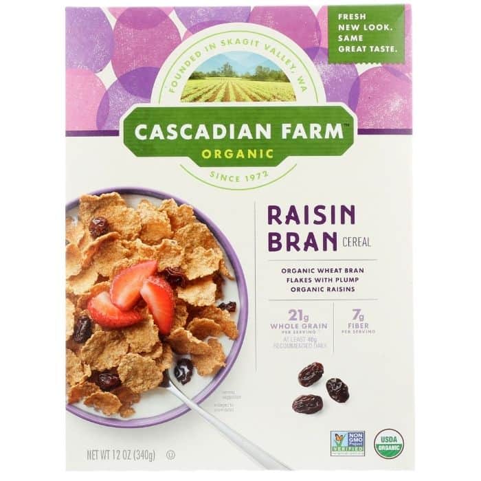 Cascadian Farm - Raisin Bran Cereal - front