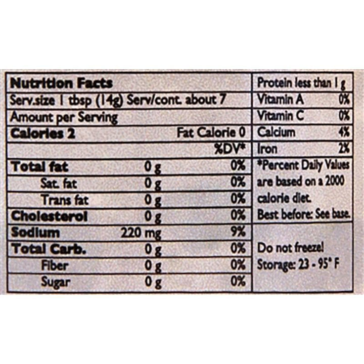 1861240001238 - caviart orange caviar nutrition