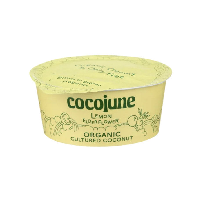 Cocojune - Organic Cultured Coconut Yogurt - Lemon Elderflower, 4oz