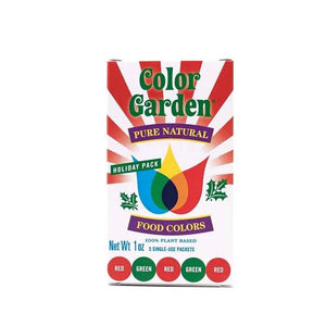 Color Garden - Pure Natural Food Colors - Holiday Pack, 1 oz | Pack of 12
