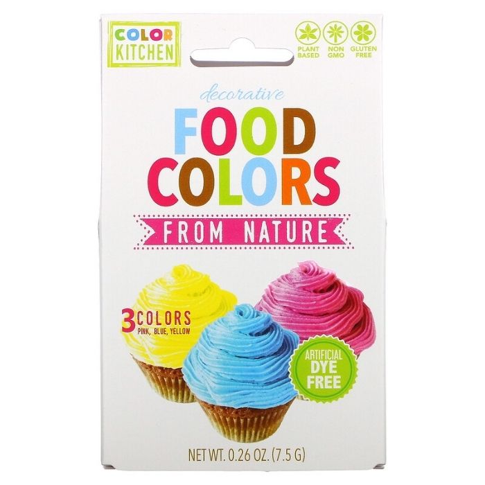  ColorKitchen Food Coloring (3 Colors) – Plant-based Colors, Artificial Dye-free, Gluten-free, Non-GMO, Vegan, Colors for Frosting  and Natural Healthy Baking