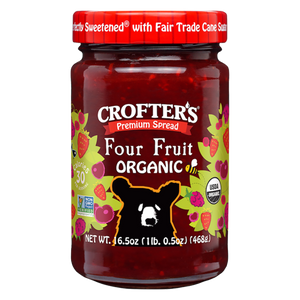 Crofter's Premium Spread Organic - Four Fruit 16.5 Oz
| Pack of 6