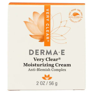 DERMA E - Very Clear® Moisturizing Cream, 2oz