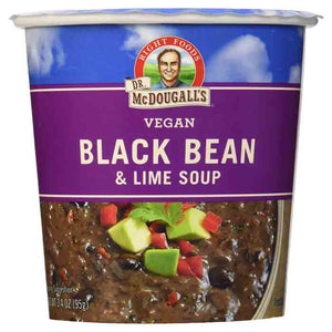 Dr. McDougall's Vegan Black Bean & Lime Soup, 3.4 oz 
 | Pack of 6