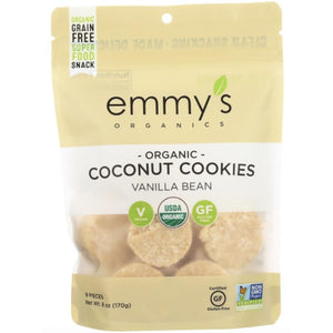 Emmy's Organics - Coconut Cookies Vanilla Bean, 6oz