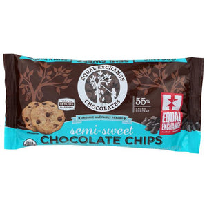 Equal Exchange - Organic Chocolate Chips, 10oz (Semi-Sweet & Bittersweet)