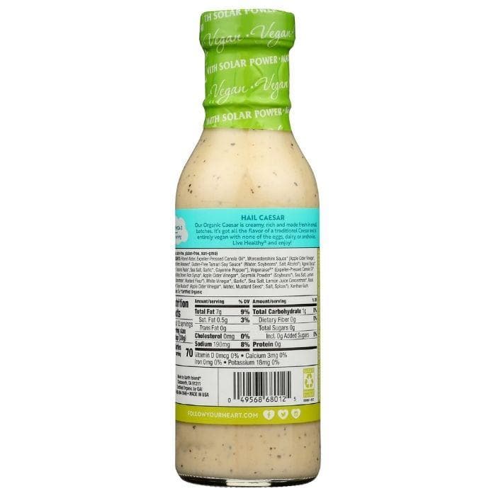Follow Your Heart - Organic Vegan Caesar Salad Dressing, 12oz- (back)