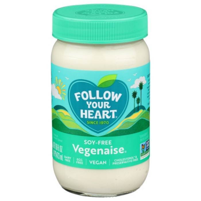 Follow Your Heart - soy free -  Vegenaise, 16oz- front