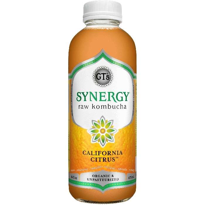 GT’s SYNERGY Raw Kombucha - California Citrus - front