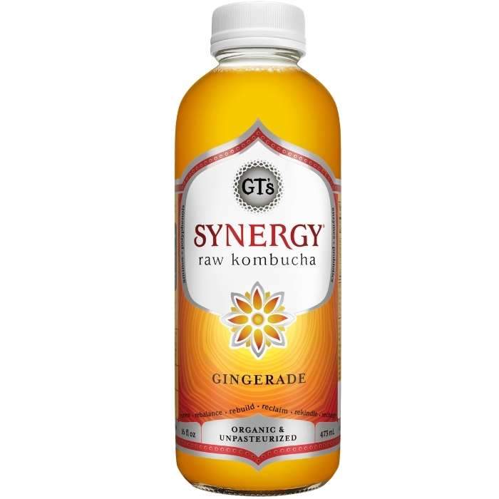 GT’s SYNERGY Raw Kombucha gingerade - front