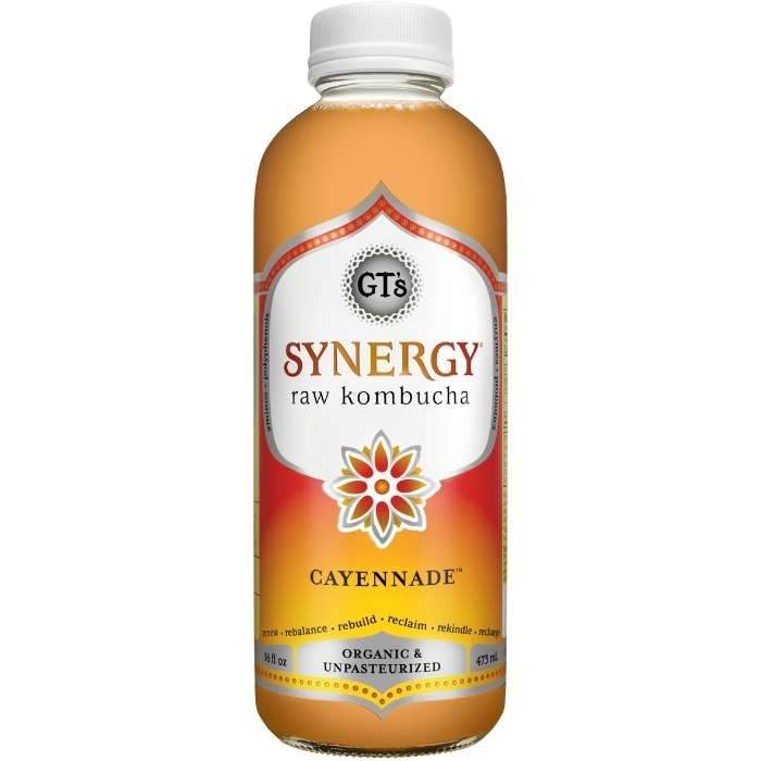 GT’s SYNERGY Raw Kombucha cayennade - front