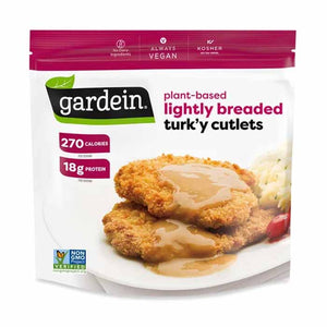 Gardein - Lightly Breaded Turk'y Cutlets with Homestyle Gravy, 12oz