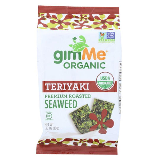 Gimme - Seaweed Snack - Roasted Teriyaki, 0.35oz (Pack of 12)