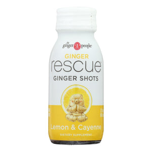 Ginger People - Rescue Lemon & Cayenne Ginger Shot, 2 oz
 | Pack of 12