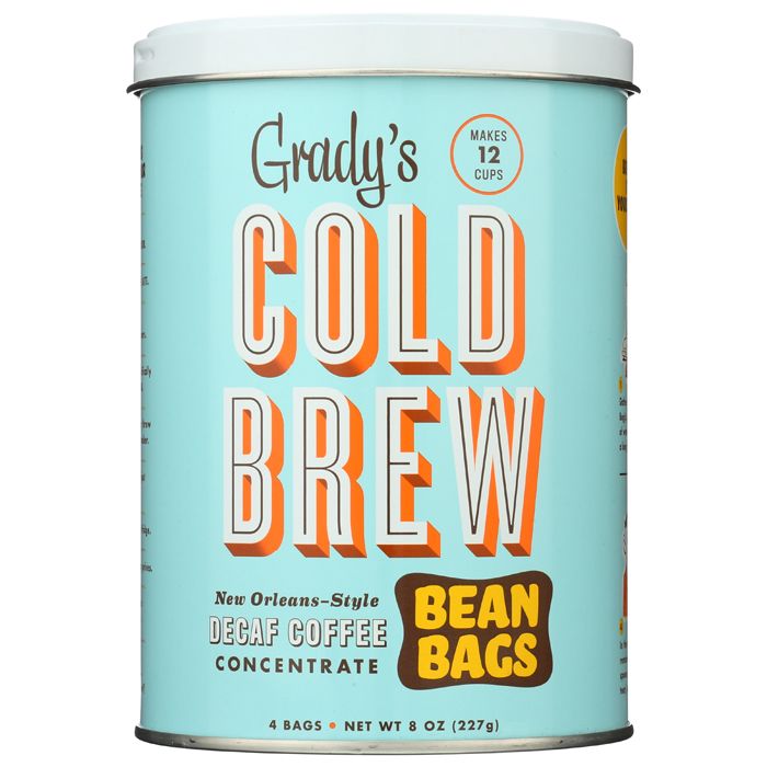 Grady's Decaf Bean Bag Coffee Concentrate, 8oz PlantX US