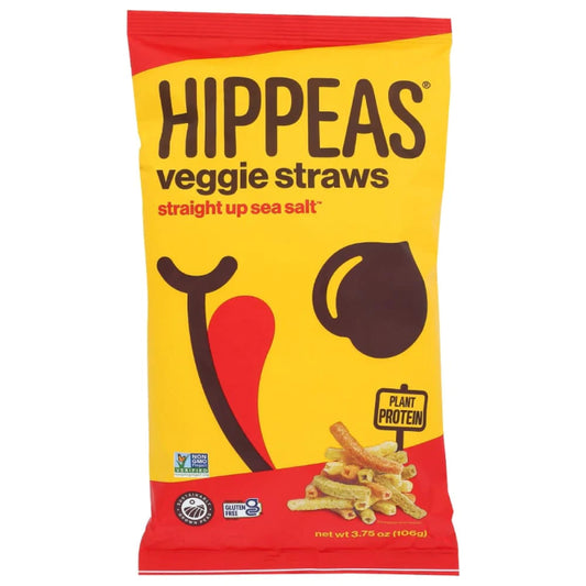 Hippeas - Veggie Straws - Sour Cream and Onion, 3.75oz (Pack of 12)