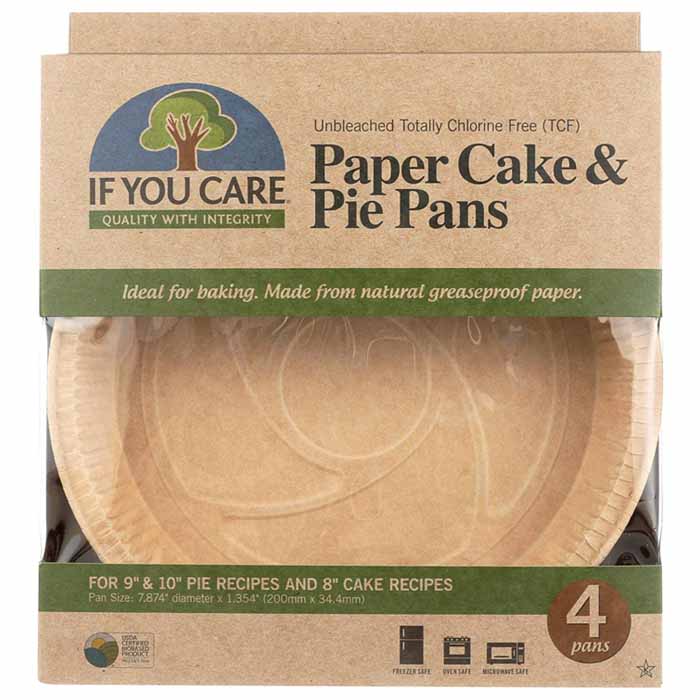 If You Care - Paper Cake & Pie Baking Pans, 4 Pack - front