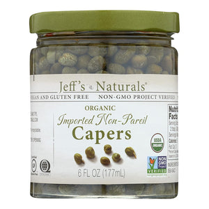 Jeff's Naturals Imported Non Pareil Capers, 6 oz 
 | Pack of 6