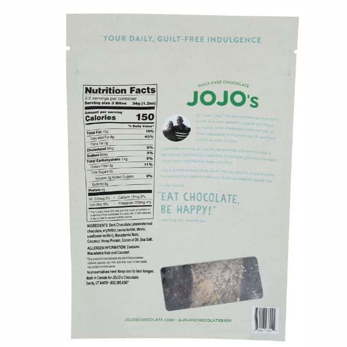 jojo's - Original Chocolate Bites - back