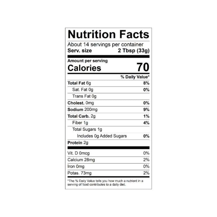 Kite Hill - Cream Cheese Alternative Plain, 8oz - nutrition facts