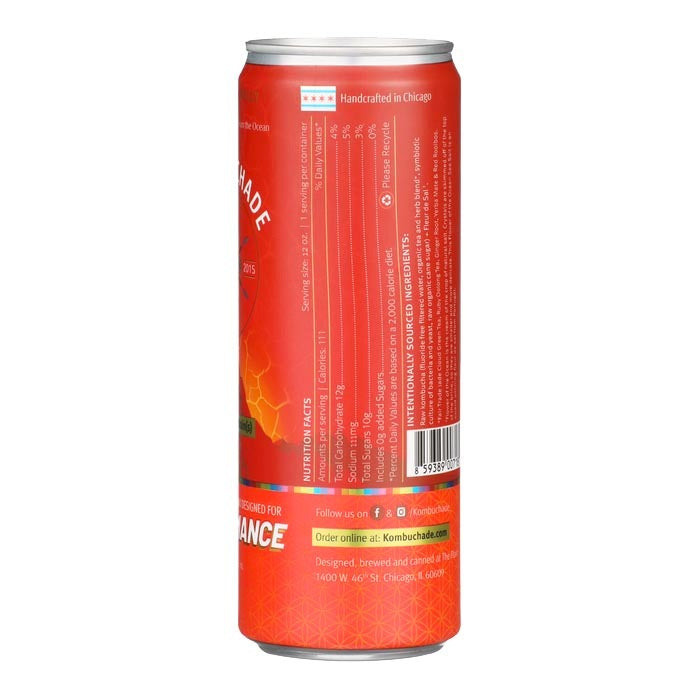 Kombuchade - Performance Sports Drink, 12oz - back