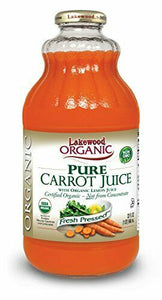 Lakewood Organic Pure Juice Fresh Pressed Carrot 32 Fl Oz
 | Pack of 6