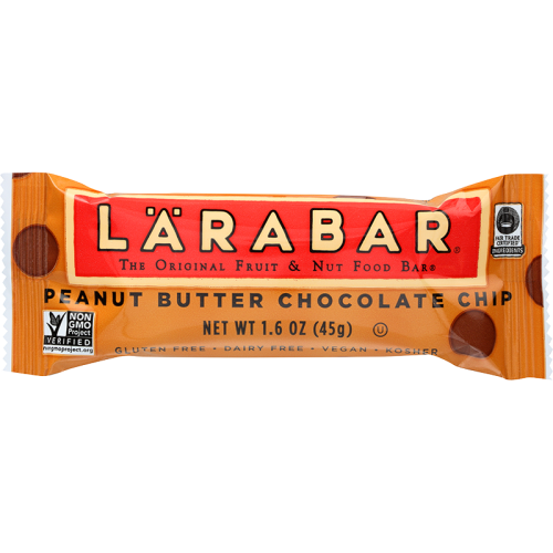 Larabar Energy Bar Peanut Butter Chocolate Chip 1.6 Oz Pack of 16