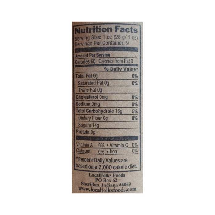 LocalFolks Foods - Eat a Peach Jams, 9oz us - back