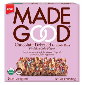 MadeGood Chocolate Dipped Granola Bar Birthday Cake - 4.2oz
 | Pack of 6