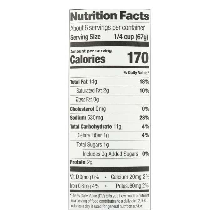 Miyoko's - Liquid Vegan Pizza Mozzarella, 16oz - nutrition facts