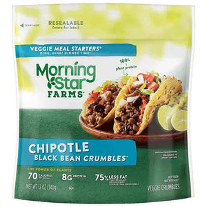 Morningstar Farms - Crumbles Black Bean Chipotle, 12oz | Pack of 6