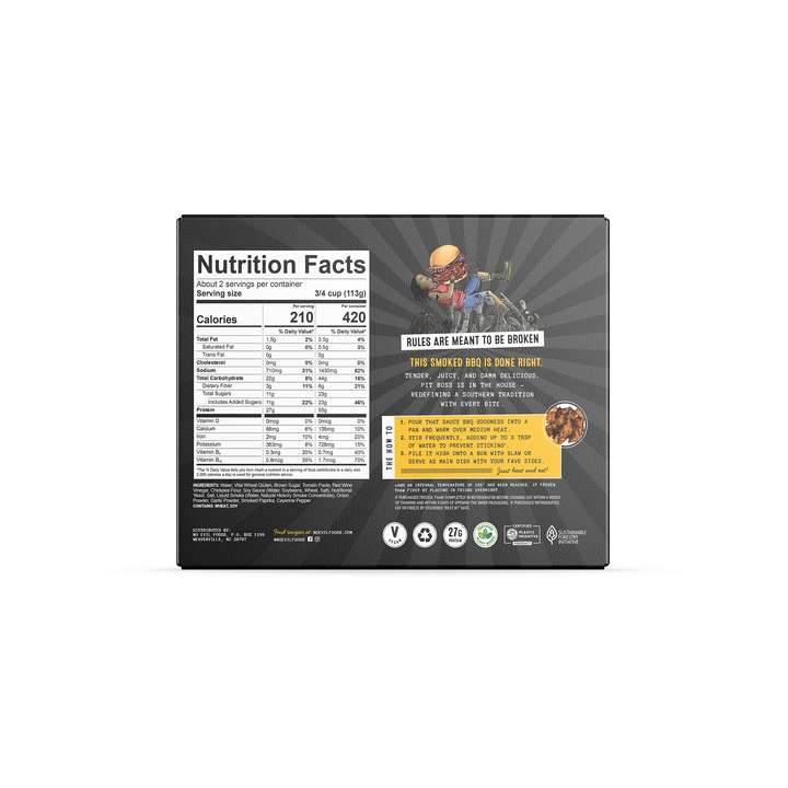 No Evil Foods - Pit Boss Pulled Pork - PlantX US