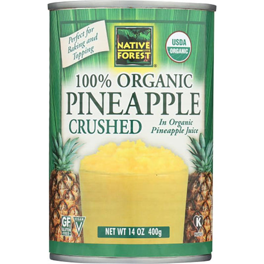 Native Forest - Crushed Pineapple - Pineapple, 14oz (Pack of 6)