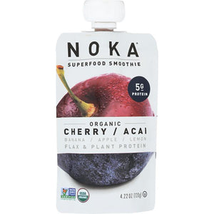 Noka - Superfood Smoothie Organic Cherry & Acai, 4.22oz