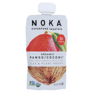 Noka - Superfood Smoothie Organic Mango & Coconut, 4.22oz
