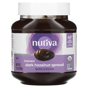 Nutiva, Organic Dark Hazelnut Spread, With Cocoa, 13 oz
| Pack of 6