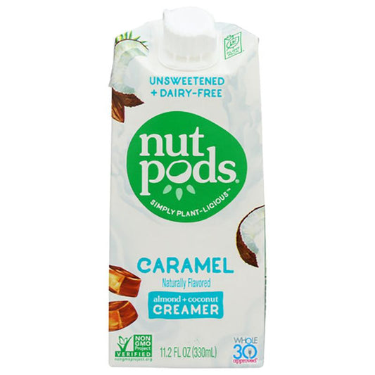 Nutpods - Creamer - Unsweetened Caramel, 11.2fo (Pack of 12)