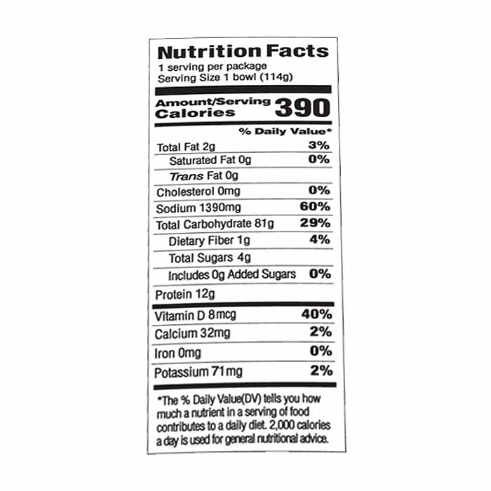 Ocean's Halo - Vegan Beef Big Bowl of Noodles, 4.02oz - Back