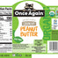 Once Again-Organic Crunchy Peanut Butter No Salt