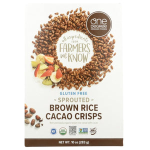 One Degree - Sprouted Brown Rice Cacao Chips, 10oz
