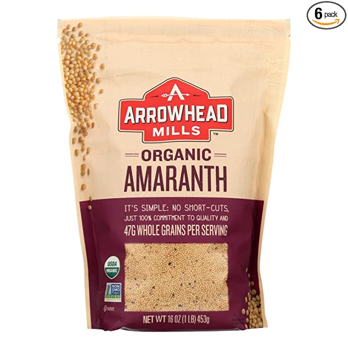 Organic Whole Grain Amaranth (1 Lb. 8 oz)
| Pack of 4 - PlantX US
