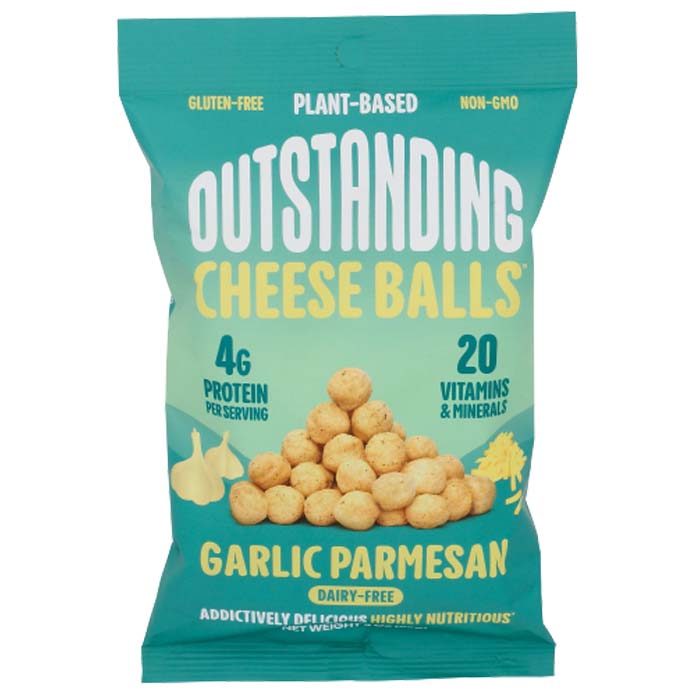 Outstanding Foods - Dairy-Free Cheese Balls - Garlic Parmesan, 3oz 